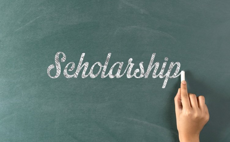 Scholarship Concept on Chalkboard