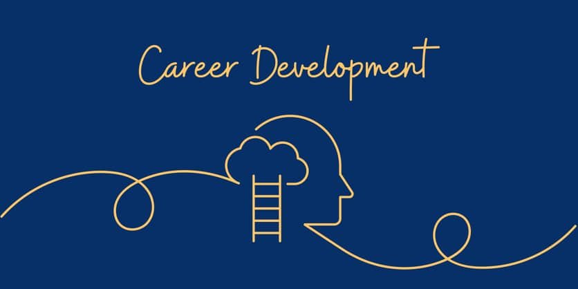 Continuous Line Drawing of Career Development Concept. Hand Drawn Symbol Vector Illustration.